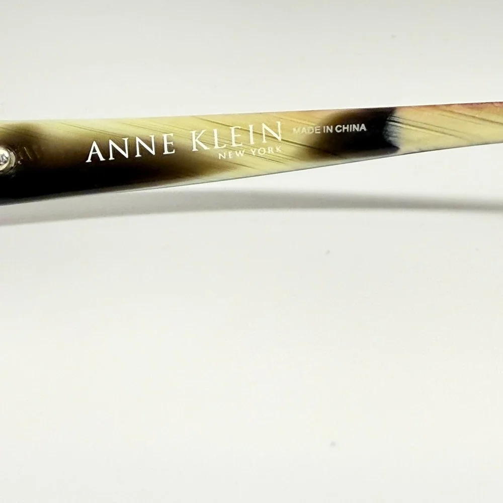 Anne Klein AK 8061 170 Black Horn Rectangular Eyeglass Frames 51-15-135
